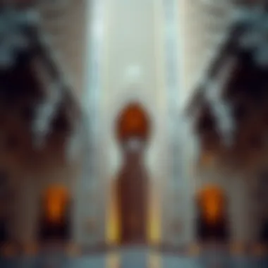 Close-up of the intricate design elements of برجيل الشامخة reflecting cultural heritage