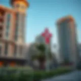 A scenic view of Bur Dubai showcasing its architectural blend