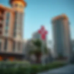 A scenic view of Bur Dubai showcasing its architectural blend