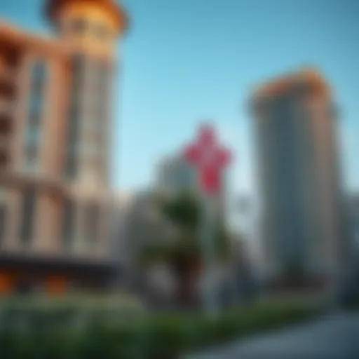 A scenic view of Bur Dubai showcasing its architectural blend