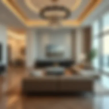 Luxurious interior of a living space in Olivia Residence