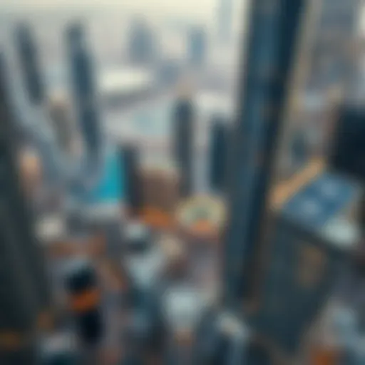 Aerial view of Downtown Dubai showcasing iconic architecture
