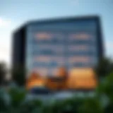 Exterior view of Ellington Properties head office showcasing modern architecture