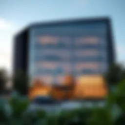 Exterior view of Ellington Properties head office showcasing modern architecture