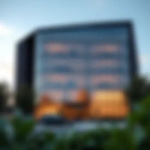 Exterior view of Ellington Properties head office showcasing modern architecture