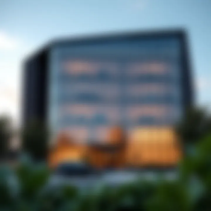 Exterior view of Ellington Properties head office showcasing modern architecture