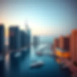 Stunning skyline view of Bluewaters Bay