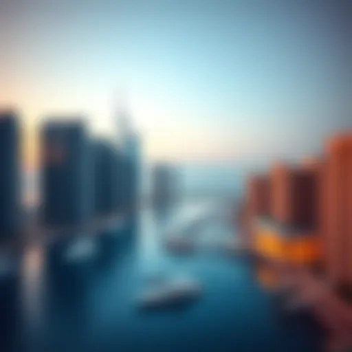 Stunning skyline view of Bluewaters Bay