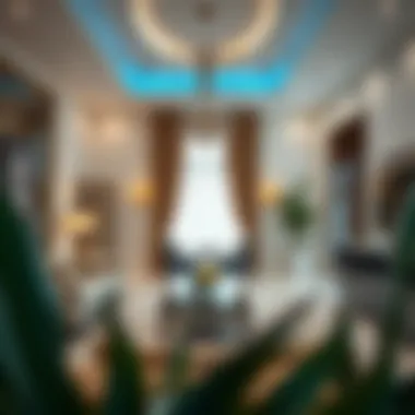 Luxurious interior of a Rashidiya villa