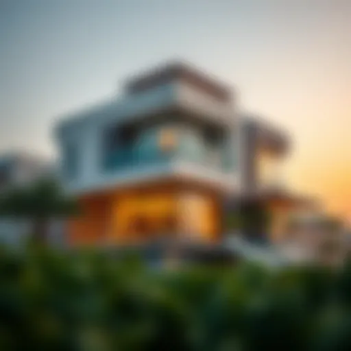 Stunning architectural design of modern villa in Rashidiya