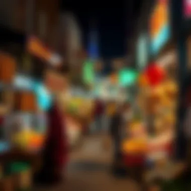 Cultural Market Scene in حديقه العين Vibrant market scene highlighting local culture in حديقه العين