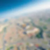 Aerial view showcasing Dubai's diverse land parcels and urban layout