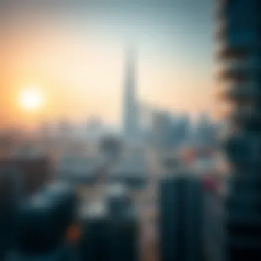 Scenic view of Bur Dubai skyline