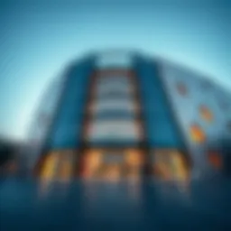 The contemporary facade of Qalaria Mall showcasing its innovative architecture