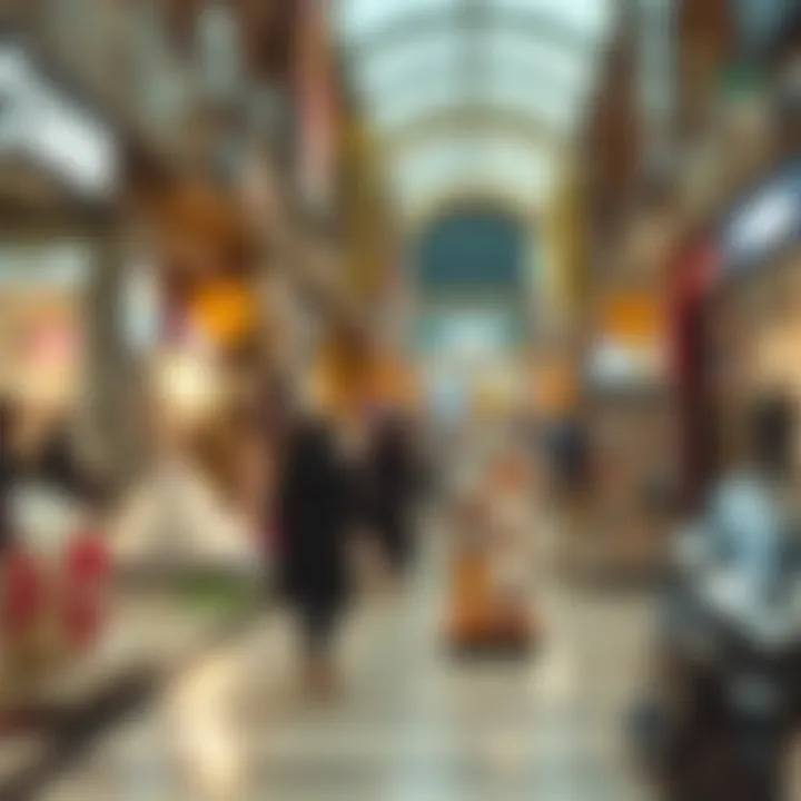 A bustling scene reflecting the local commerce and community engagement around Qalaria Mall