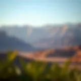 Breathtaking view of the Hajar Mountains in Ras Al Khaimah