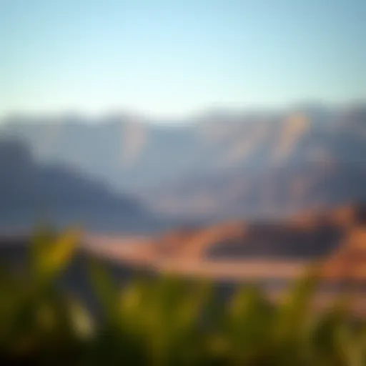 Breathtaking view of the Hajar Mountains in Ras Al Khaimah