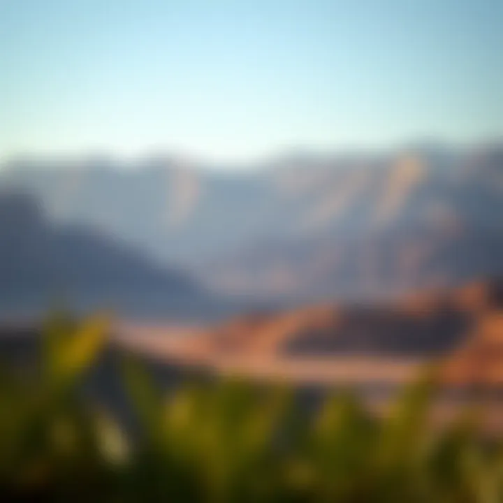 Breathtaking view of the Hajar Mountains in Ras Al Khaimah