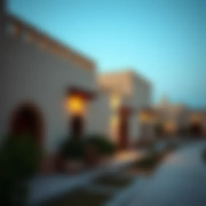 Traditional Emirati architecture in a historic village
