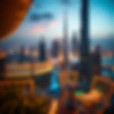 Dubai Skyline and Real Estate Opportunities Vibrant skyline view of Dubai highlighting real estate opportunities