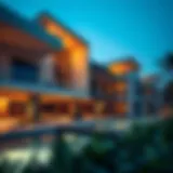 Modern architecture showcasing a single luxury residence in Dubai