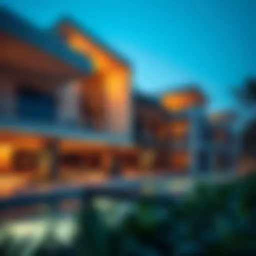 Modern architecture showcasing a single luxury residence in Dubai
