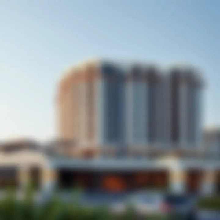 Architectural design of The Pointe showcasing modern aesthetics