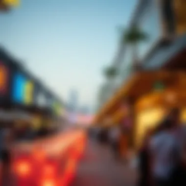 Cultural event at City Walk featuring art installations and performances