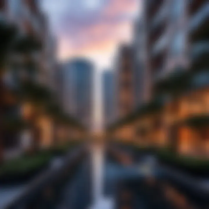 Luxurious residential spaces integrated within the City Walk development