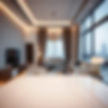 Luxurious apartment interiors in Garhoud highlighting design and comfort