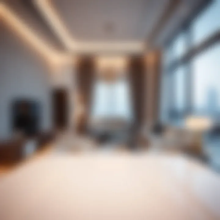 Luxurious apartment interiors in Garhoud highlighting design and comfort