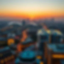 A panoramic view of Garhoud showcasing its skyline and modern architecture