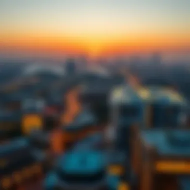 A panoramic view of Garhoud showcasing its skyline and modern architecture
