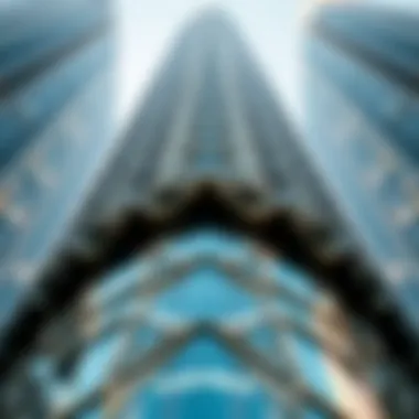 Architectural details of HSBC Tower's facade