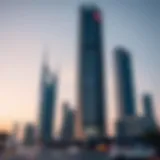 HSBC Tower standing tall against the Dubai skyline