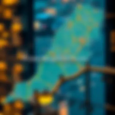 Prime Neighborhoods for Investment Map highlighting top neighborhoods for buy-to-let investments in Dubai