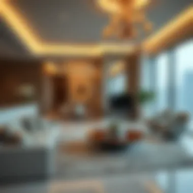 Luxury Apartment in Dubai Modern luxury apartment interior reflecting Dubai's real estate market