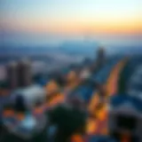 Stunning view of Jumeirah Village Triangle skyline