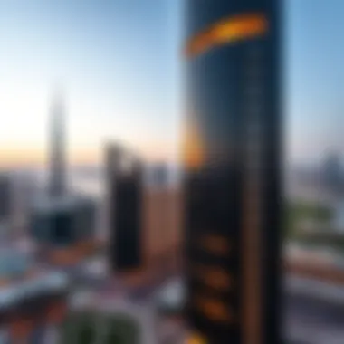 Nova's Prime Location in Dubai Panoramic skyline of Dubai highlighting Nova's location