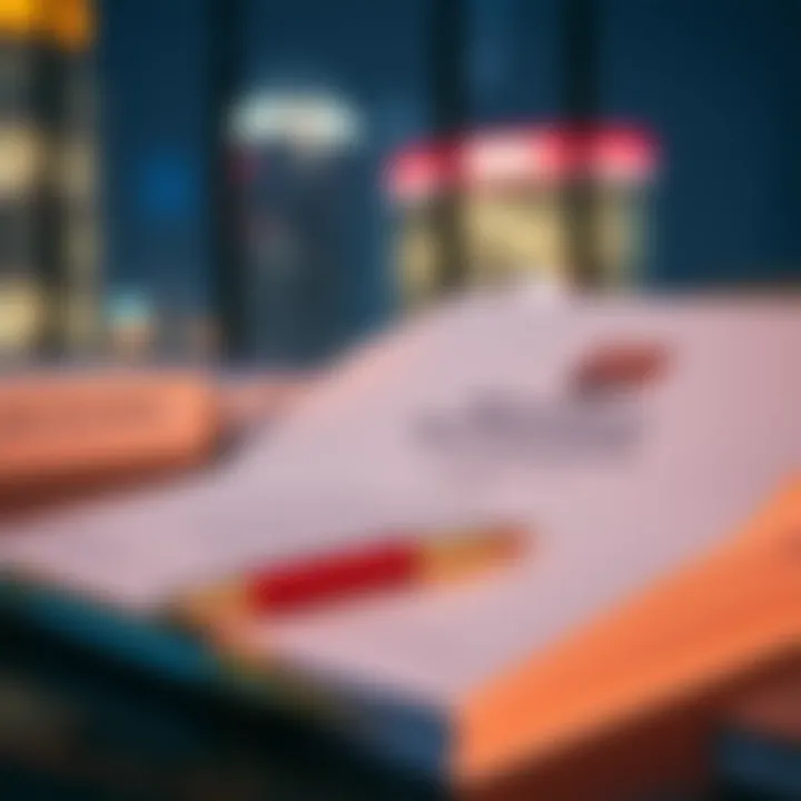 Illustration of essential documents for bank account opening