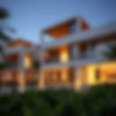 Luxury Living: Modern Residential Properties in Dubai Trendy and luxurious residential property reflecting modern design in Dubai