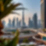 A skyline view of Dubai showcasing iconic real estate